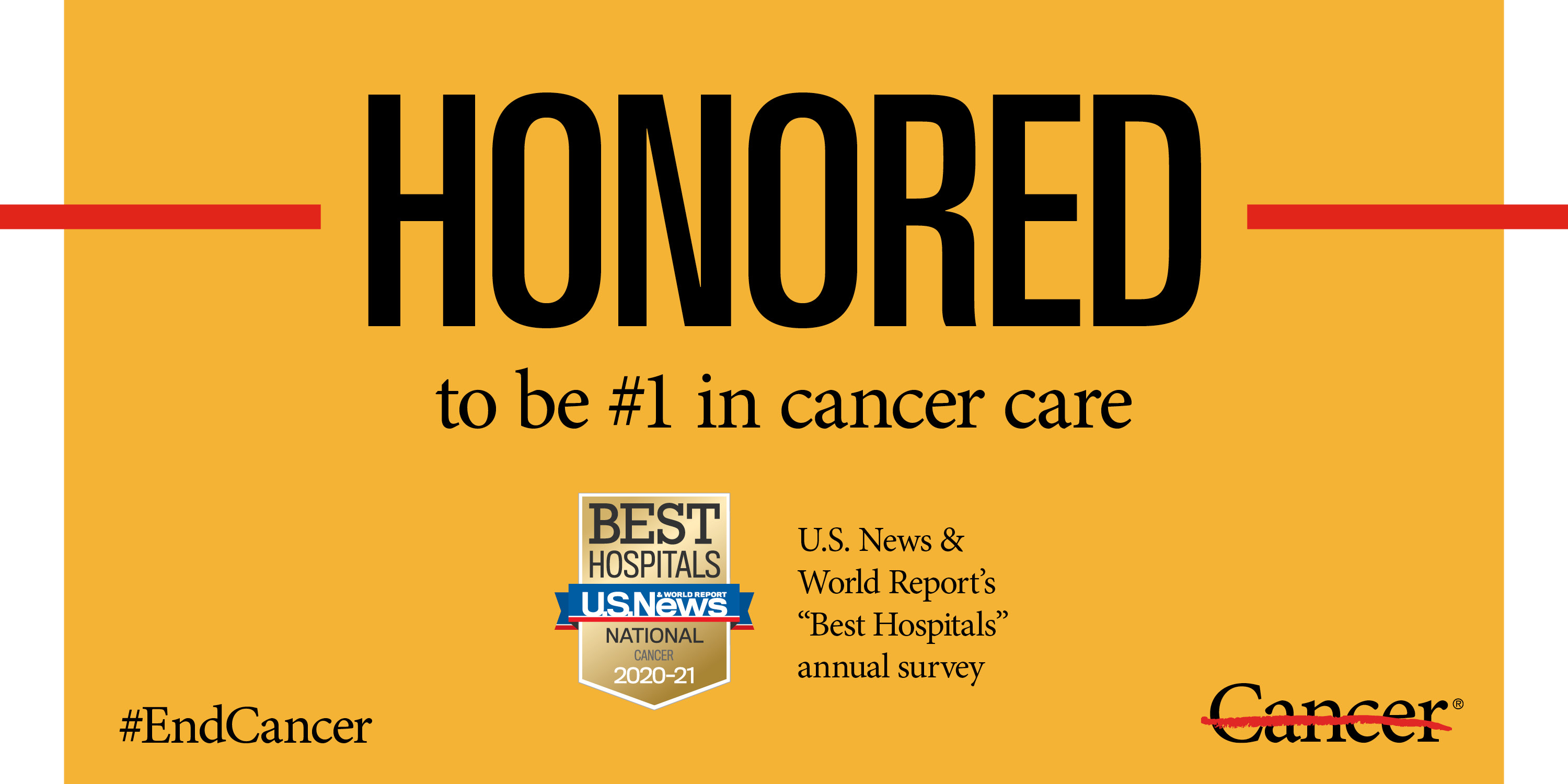 MD Anderson honored to rank as nation’s best hospital for cancer care